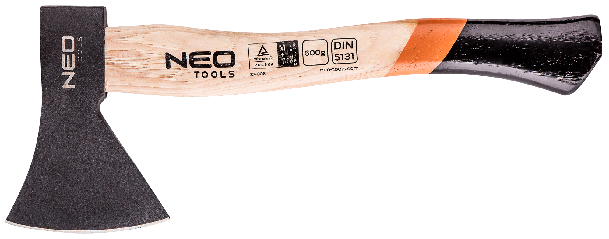 Сокира універсальна Neo Tools руків'я гікорі 36см 600г