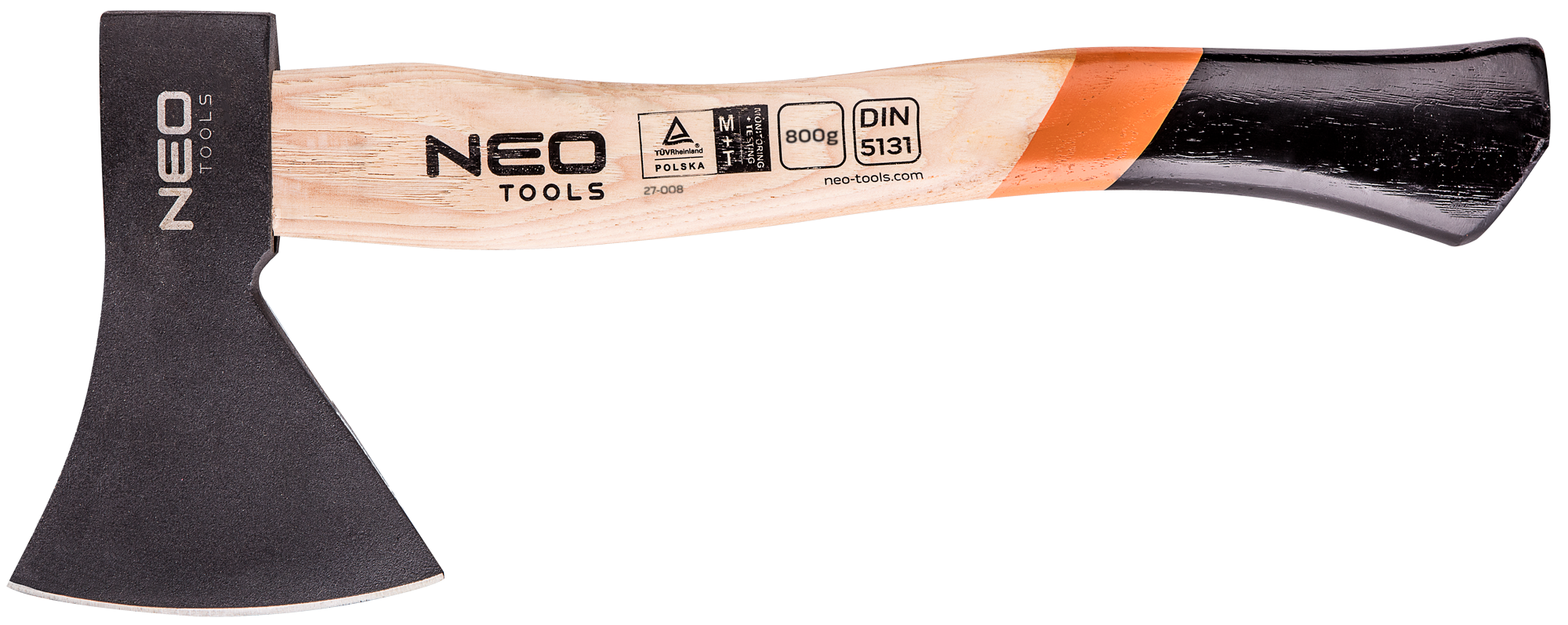 Сокира універсальна Neo Tools руків'я гікорі 38см 800г