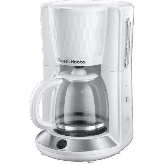 Кофеварка Russell Hobbs 27010-56 Honeycomb White, 1100 Вт, 1250 мл, стеклянный графин, белый