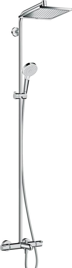 Душова система Hansgrohe Crometta E 240 1jet Showerpipe, з термостатом, хром