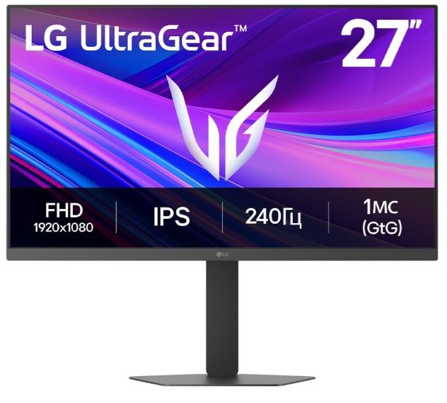 Монітор LG 27" 27G440A-B 2xHDMI, DP, Audio, IPS, 240Hz, 1ms, sRGB 99%, G-SYNC, FreeSync, Pivot, HDR10