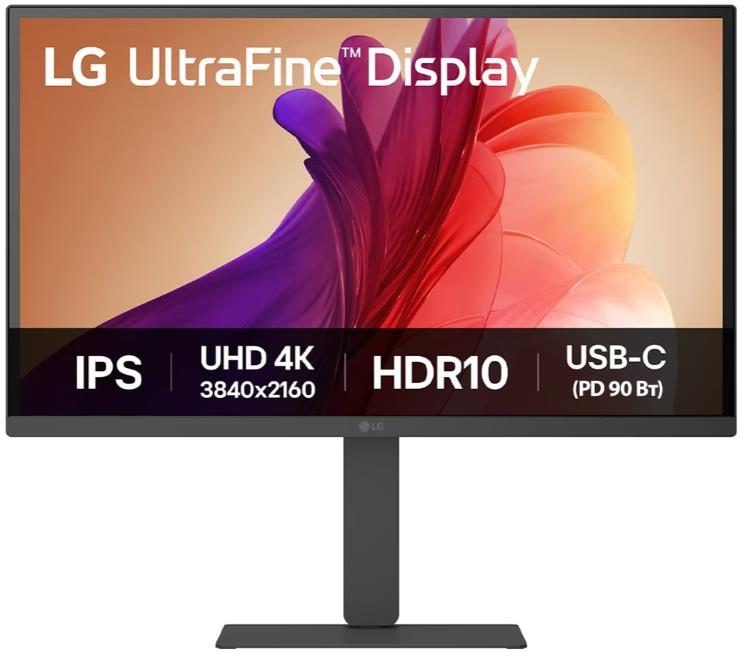 Монітор LG 27" 27U730A-B 2xHDMI, DP, USB-C, MM, IPS, 3840x2160, DCI-P3 90%, Pivot, HDR10