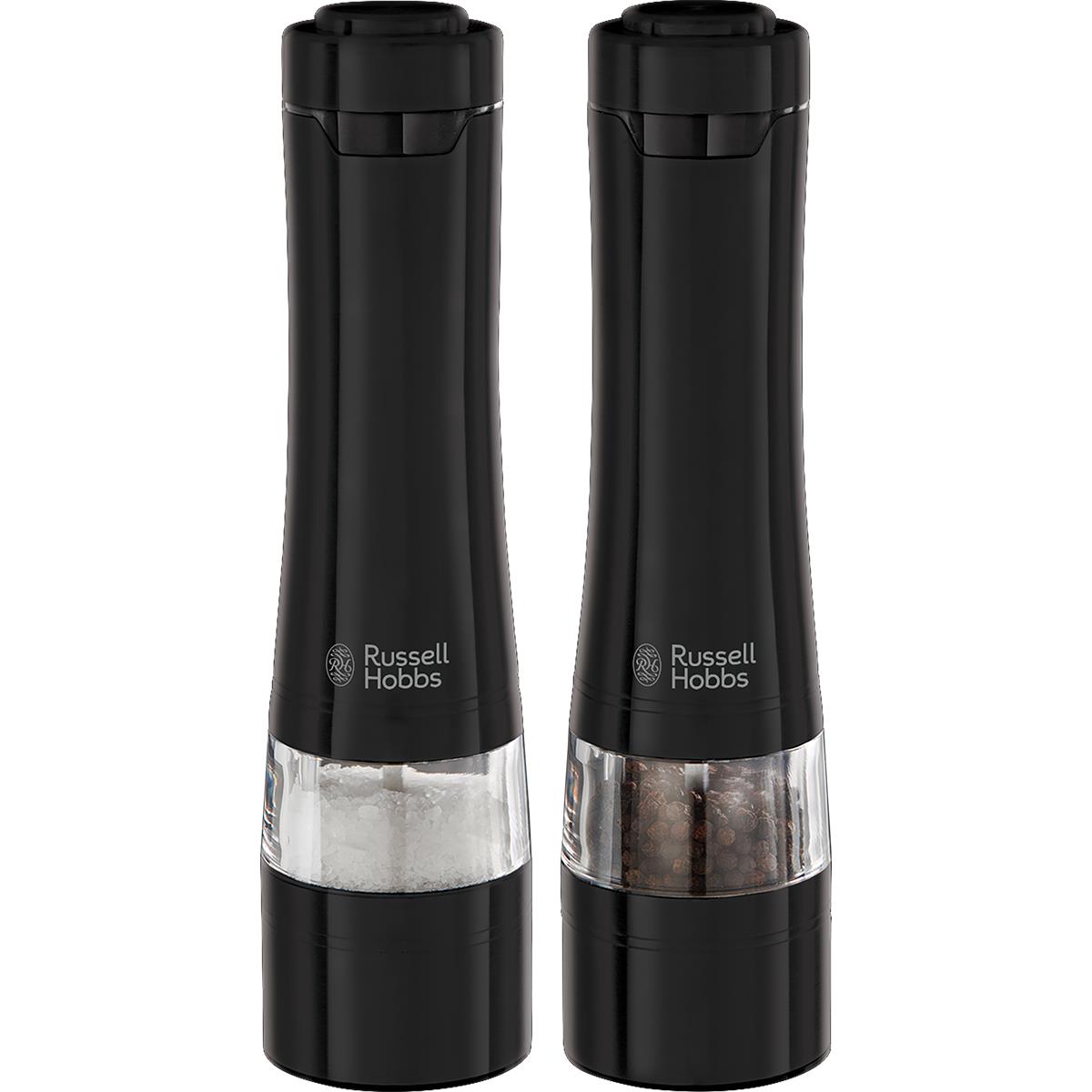 Мельнички для соли и перца Russell Hobbs 28010-56 Black, керамические жернова, черный