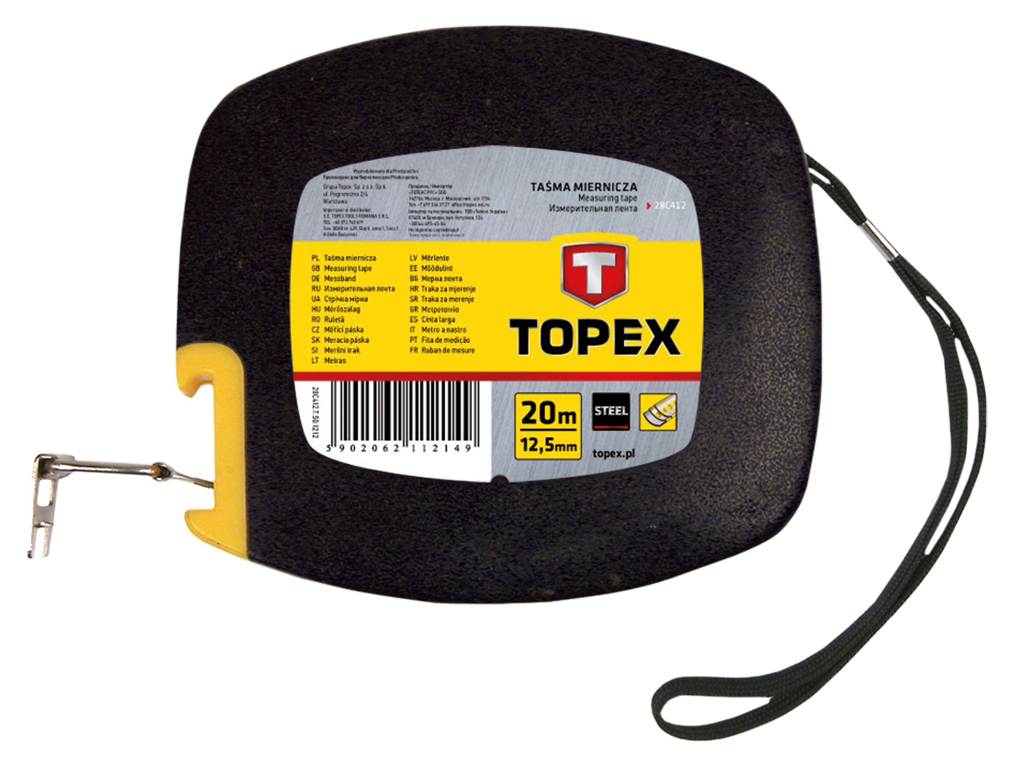 Рулетка TOPEX, 20мх12.5мм