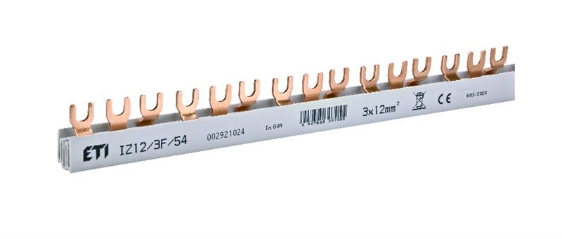 Шина живлення ETI, IZ 12/3F/54 (12 мм?, 3P, 1м, Fork, 54mod.)