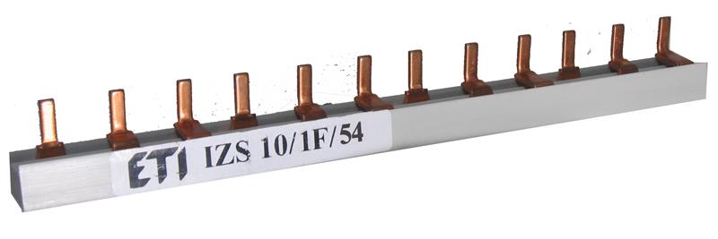 Шина живлення ETI, IZS 10/1F/54 1р 1м (штирькова)
