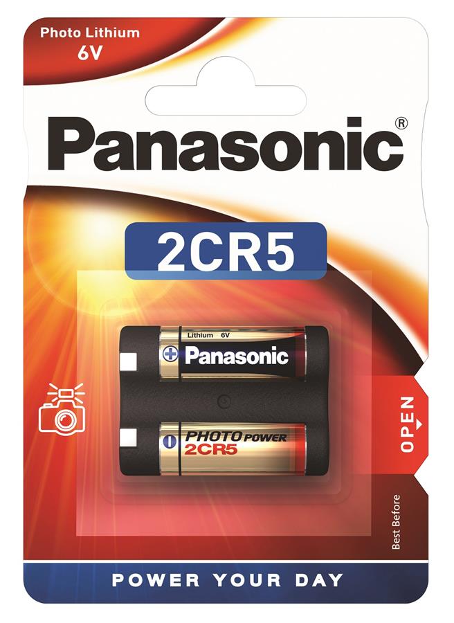 Батарейка Panasonic литиевая 2CR5 блистер, 1 шт.