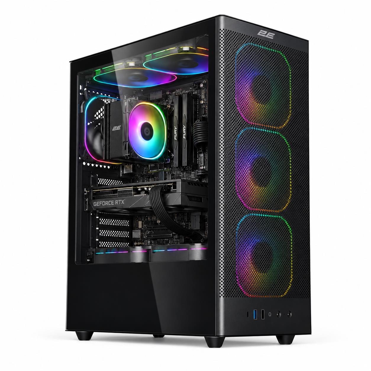Комп’ютер персональний 2E Rational AMD R5-5600X, 32Gb, F1TB, NVD5060-8, A520, V8210B, 600W, FreeDos