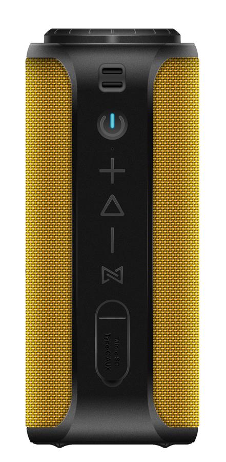 Портативна акустична система 2E SoundXTube 30Вт, ВТ 5.0, MP3, TWS, IPX7, Жовтий