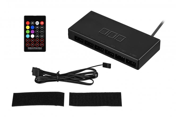 Контролер 2E GAMING CONTR-B, ARGB 6 fans 3pin, 3pin +5VARGB, 2 pin LED, пульт