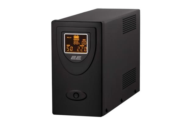 Джерело безперебійного живлення 2E DD2000, 2000VA/1200W, LCD, RJ45, USB, 2xSchuko