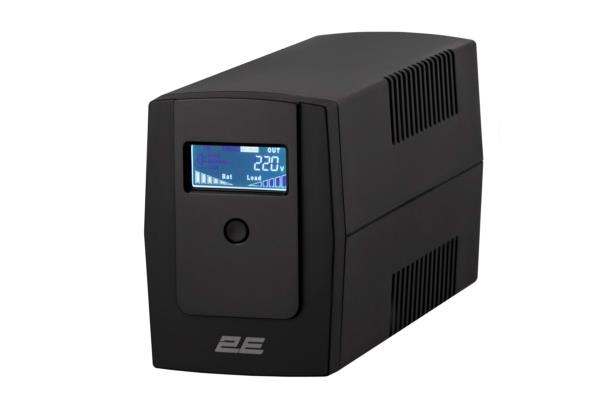 Джерело безперебійного живлення 2E DD850, 850VA/480W, LCD, RJ45, USB, 2xSchuko
