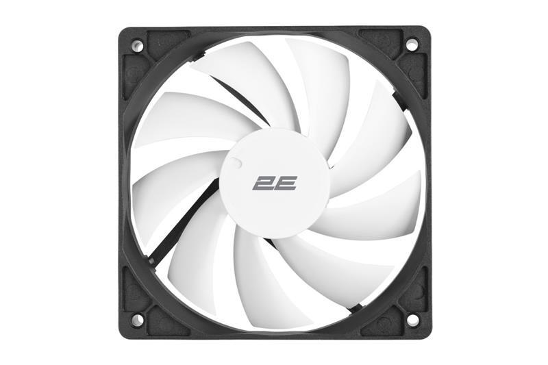 Корпусний вентилятор 2E F120-SN, 120мм, 500-1500rpm, 4pin 24dBa, чорний