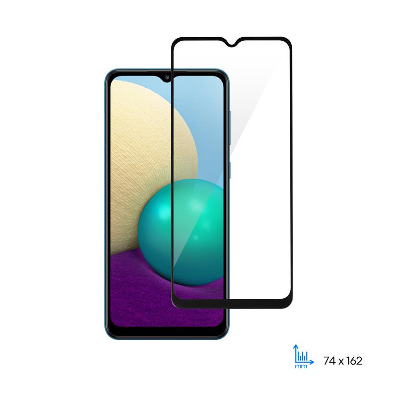 Захисне скло 2E для Samsung Galaxy A02 (A022), 2.5D FCFG, (1 Pack), чорна рамка