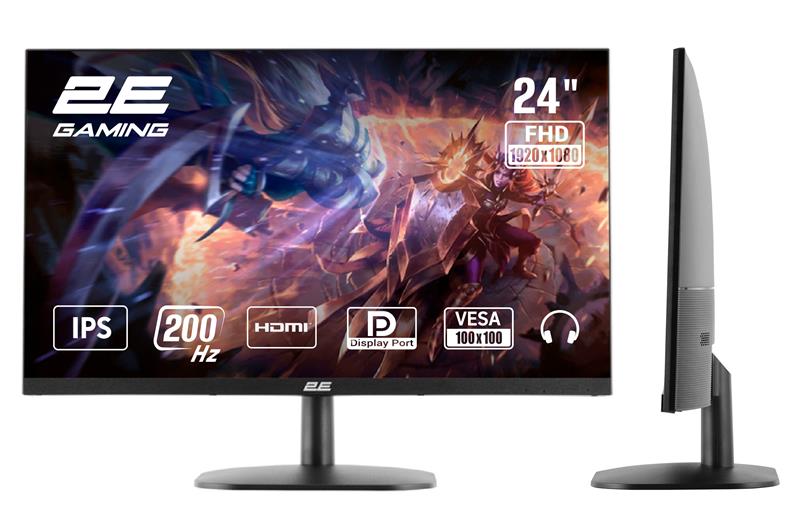 Монітор 2E GAMING 23.8" G2426B HDMI, DP, IPS, 200Hz, 1ms, FreeSync