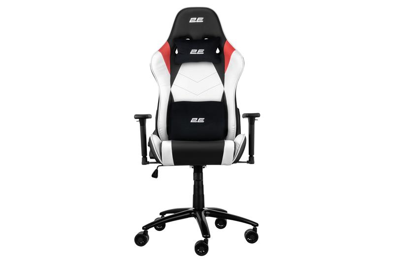 Крісло 2E GAMING BUSHIDO II, ПУ шкіра, 3D-Armrests, чорно-білий