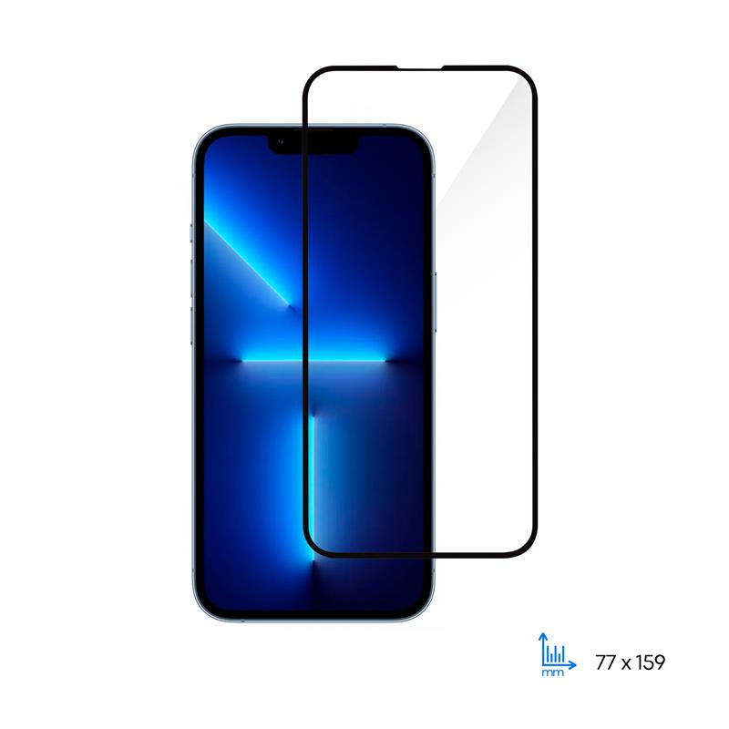 Захисне скло 2E для iPhone 13-13Pro, 2.5D FCFG, (1 Pack), чорна рамка