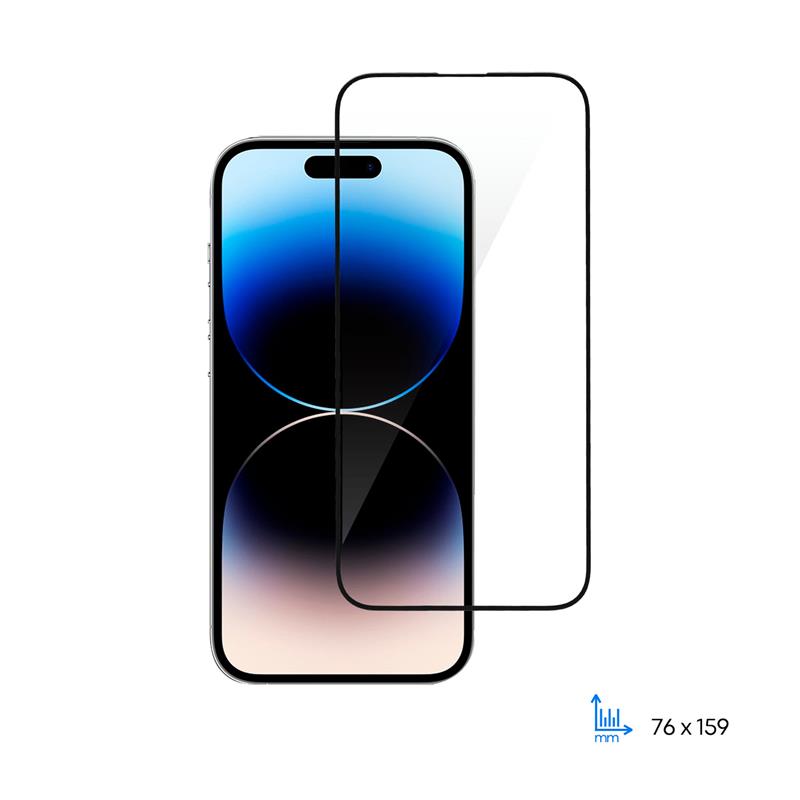 Захисне скло 2E для iPhone 14 Pro Max, 2.5D FCFG, (1 Pack), чорна рамка
