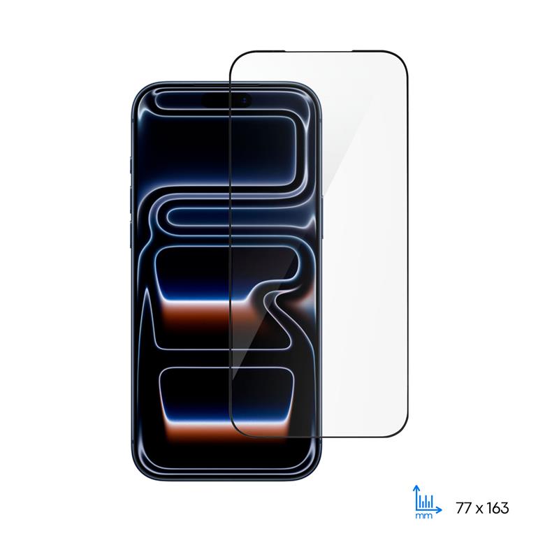 Захисне скло 2E для iPhone 17Pro Max(6.9), 2.5D FCFG, (1 Pack), чорна рамка