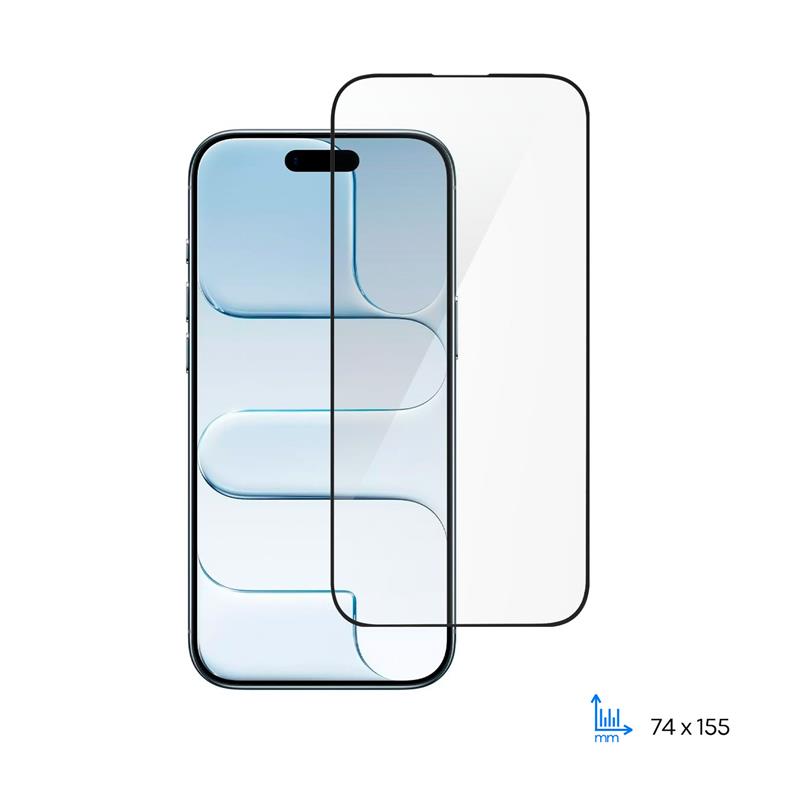 Захисне скло 2E для iPhone Air(6.5), 2.5D FCFG, (1 Pack), чорна рамка