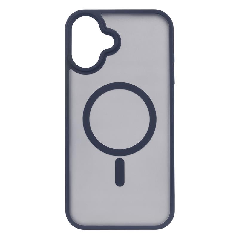 Чохол 2Е Basic для iPhone 16 Plus, Soft Touch MagSafe Cover, синій темний
