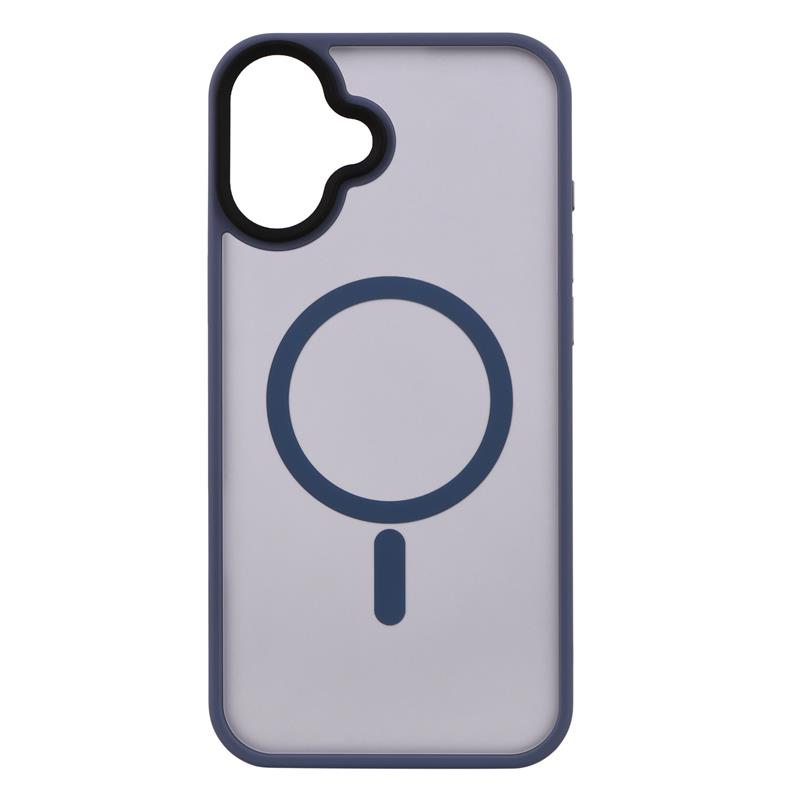 Чохол 2Е Basic для iPhone 16 Plus, Soft Touch MagSafe Cover, синій світлий