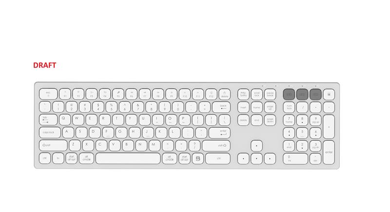 Клавіатура ножнична 2E KS270 105key, WL/BT, EN/UK/RU, сріблясто-білий