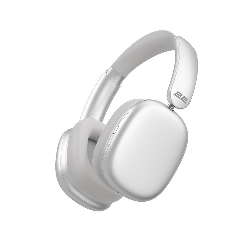 Навушники Over-ear 2E SVOЇ Plus, BT 5.4, IPX4, SBC, AAC, ANC, Mic, Сріблястий