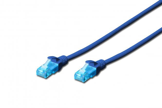 Патч-корд 2E CAT 5e, UTP, 3м, 26AWG, RJ45, 7/0.16, Cu, LSZH, синій