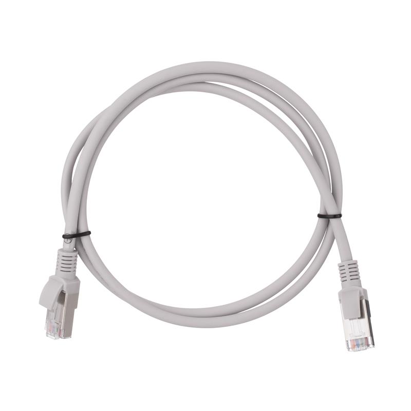 Патч-корд 2E САТ 6, FTP, 1м, 26AWG, RJ45, 7/0.16, Cu, LSZH, сірий