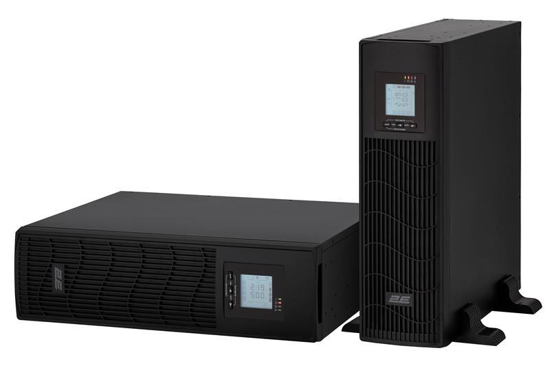 Джерело безперебійного живлення 2E PS1500RT, 1500VA/1200W, RT3U, LCD, USB, 3xC13, 3xSchuko