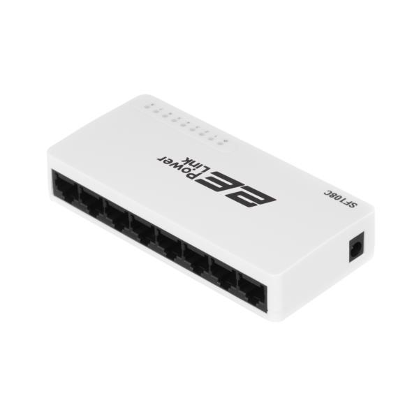 Коммутатор 2E PowerLink SF108C 8xFE, неуправляемый, десктоп