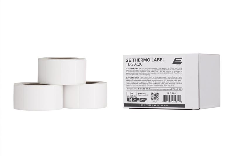 Термоетикетка 2E TL-30x20 700ет (3 рулони)