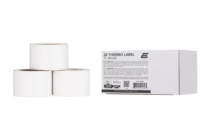 Термоетикетка 2E TL-40x30 500ет (3 рулони)