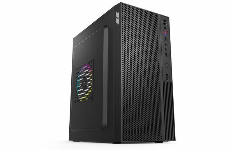 Корпус 2E TeamX TMX03 з БЖ 2E ATX500W, 2xUSB3.0, 1x80мм, VGA 220мм, mATX, чорний