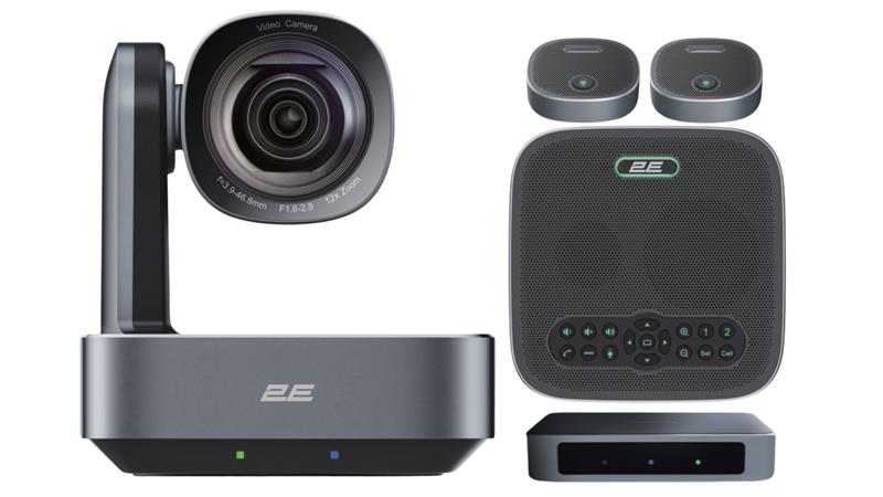 Система відеоконференцзв'язку 2E 12x Optical Zoom, 4K, сіра