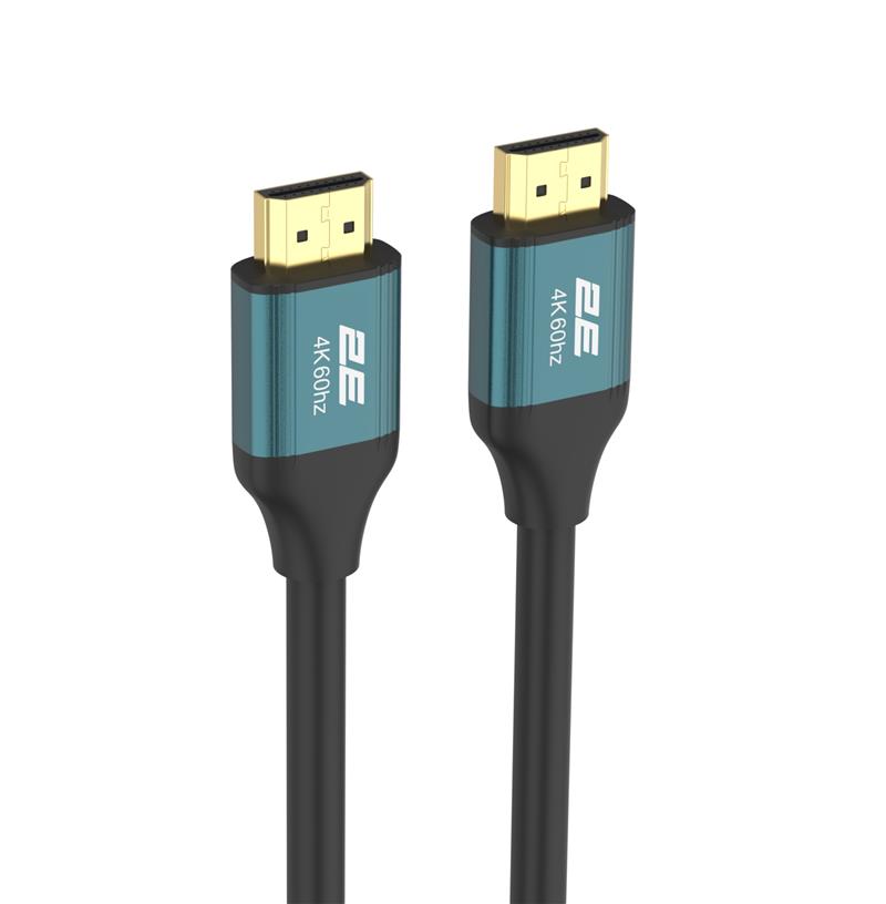 Кабель 2E HDMI (M/M) 3м, 2.0, 4K/60Hz, Ultra High Speed, Pine Green