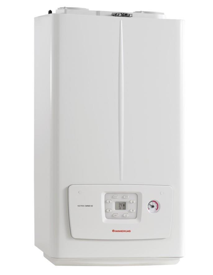 Котел газовий Immergas Victrix OMNIA 25 V2 R конденсаційний двоконтурний 20/26 кВт