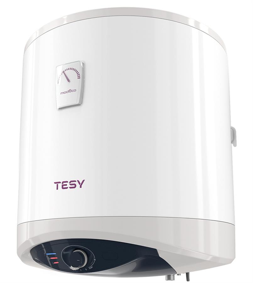 Водонагрівач електр. TESY Modeco Ceramic круглий GCV 504716D C21 TS2RC, 50л, 1,6кВт, сухий тен, мех. кер-ння, B, білий