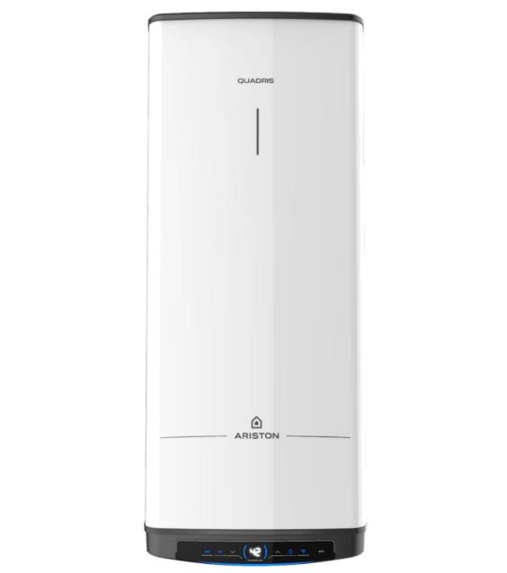 Водонагрівач електр. Ariston QUADRIS 120 WIFI FR EU прямокутний, 120л, 2,4кВт, сух. нагр. елемент, ел. кер-ня, B, Франція, білий