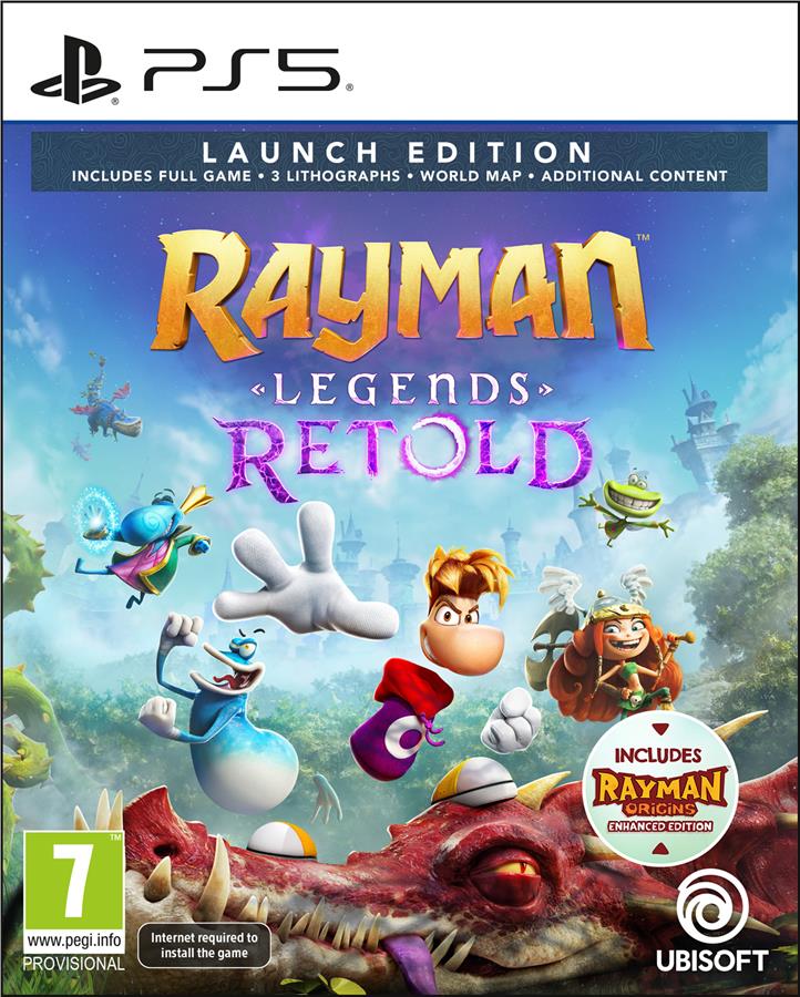Гра консольна PS5 Rayman Legends Retold Launch Edition, BD диск