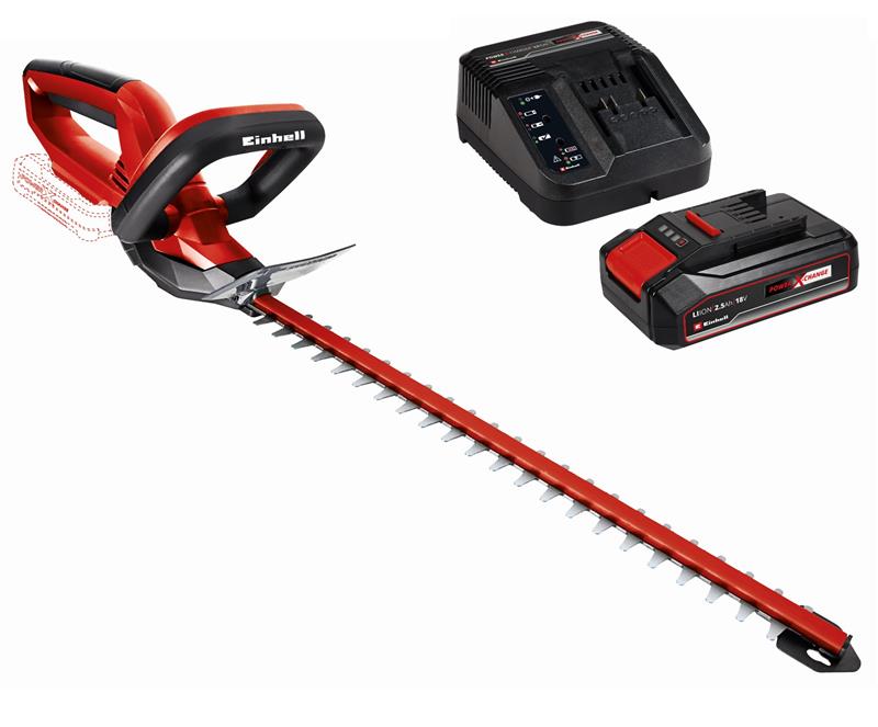 Кущоріз акумуляторний Einhell GC-CH 1846 Li Kit 18В акб 1х2.5А·год 46см крок різу 15мм ЗП 2кг