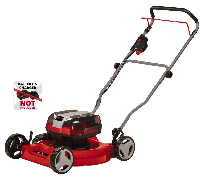 Газонокосарка акумуляторна Einhell PXC GE-CM 36/48 Li M 36В(18+18) 48см без травозбірника 30-75мм 16.9кг