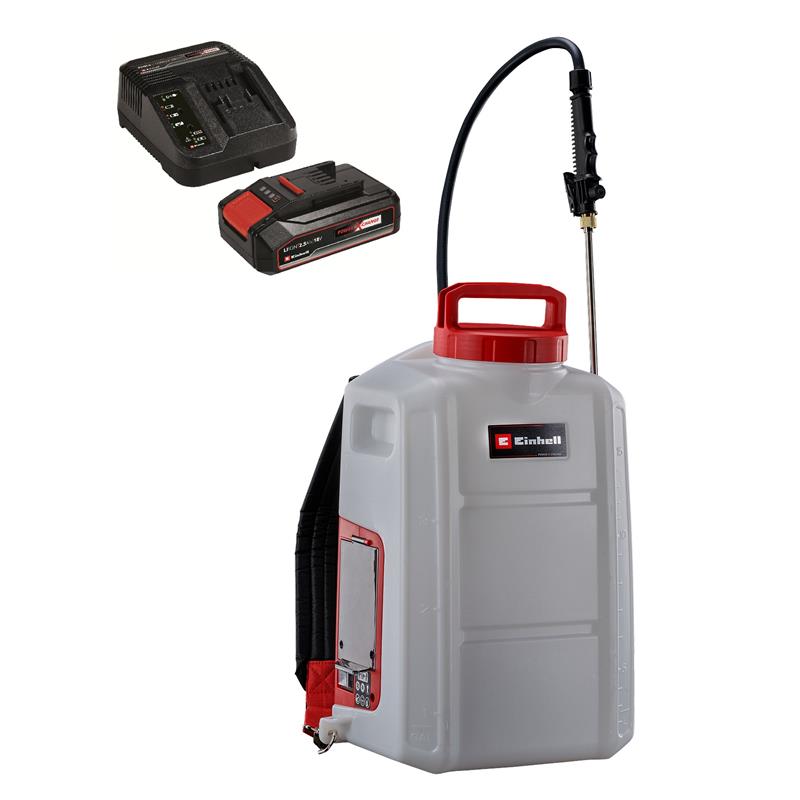 Обприскувач акумуляторний Einhell GE-WS 18/150 Li Kit PXC 18В акб 1х2.5А·год 17л 1.7л/хв ЗП 4.7кг