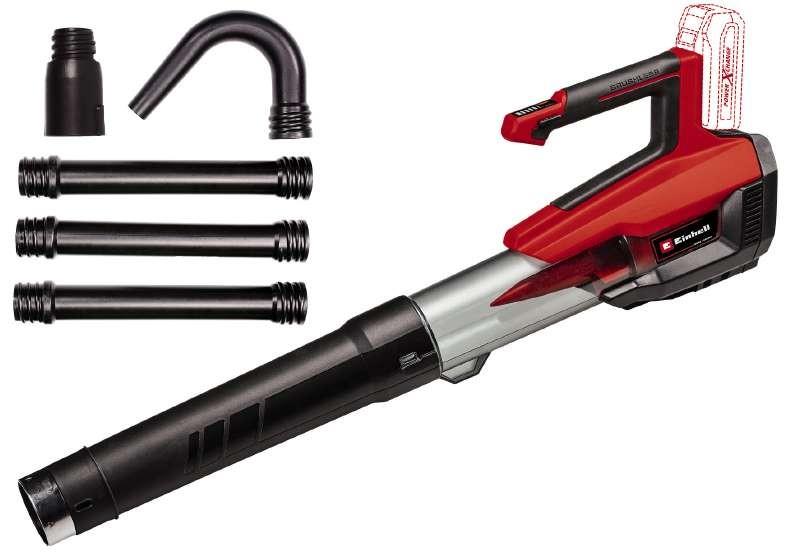 Повітродув акумуляторний Einhell Professional GP-LB 18/200 Li GK - Solo 18В 200км/г 630м3/г набір подовжувальний 2.2кг без АКБ та ЗП