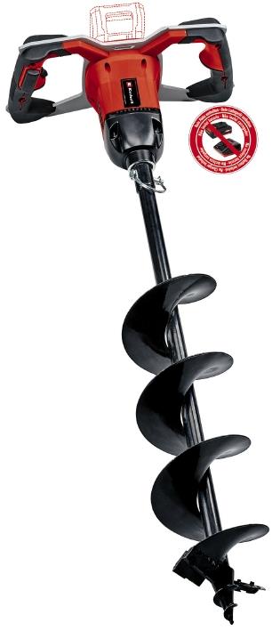 Бур для ґрунту акумуляторний Einhell Professional GP-EA 18/150LI BL - Solo PXC 18В 125об/хв бур 80/15см 5.7кг без АКБ та ЗП