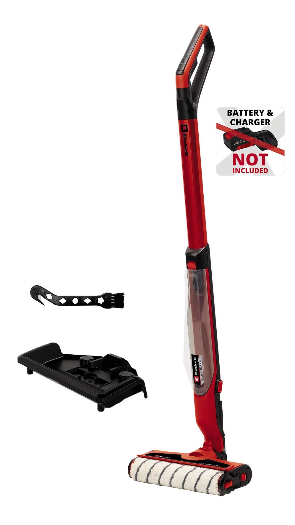 Очищувач підлоги акумуляторний Einhell CLEANEXXO PXC 18В 29см 450об/хв 2.5кг без АКБ та ЗП