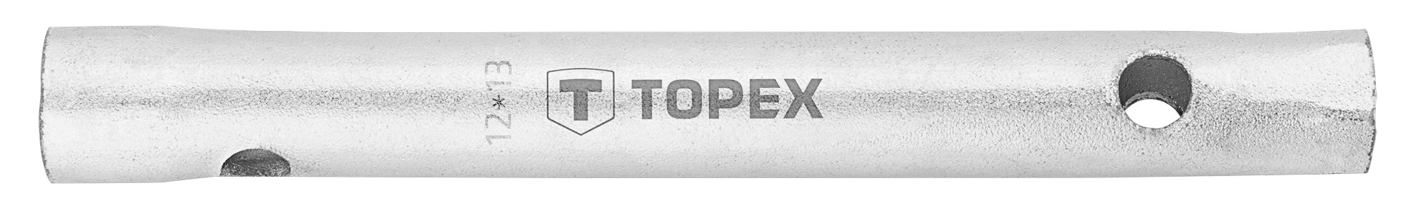 Ключ торцевий TOPEX, трубчастий, двосторонній, 130мм, 12х13мм
