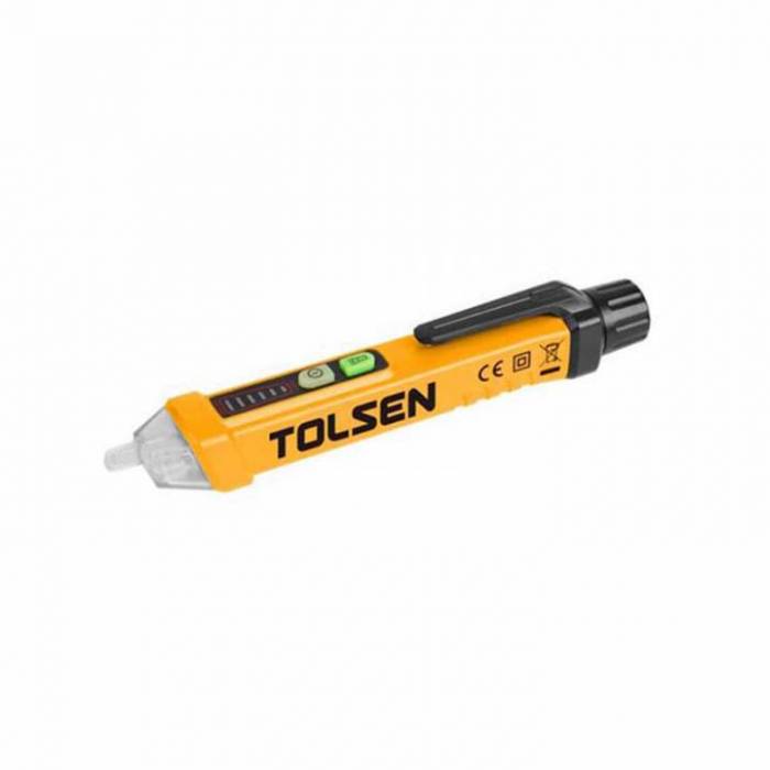 Детектор напруги Tolsen, 12-1000В, кат.1000В, 3х1.5В LR03