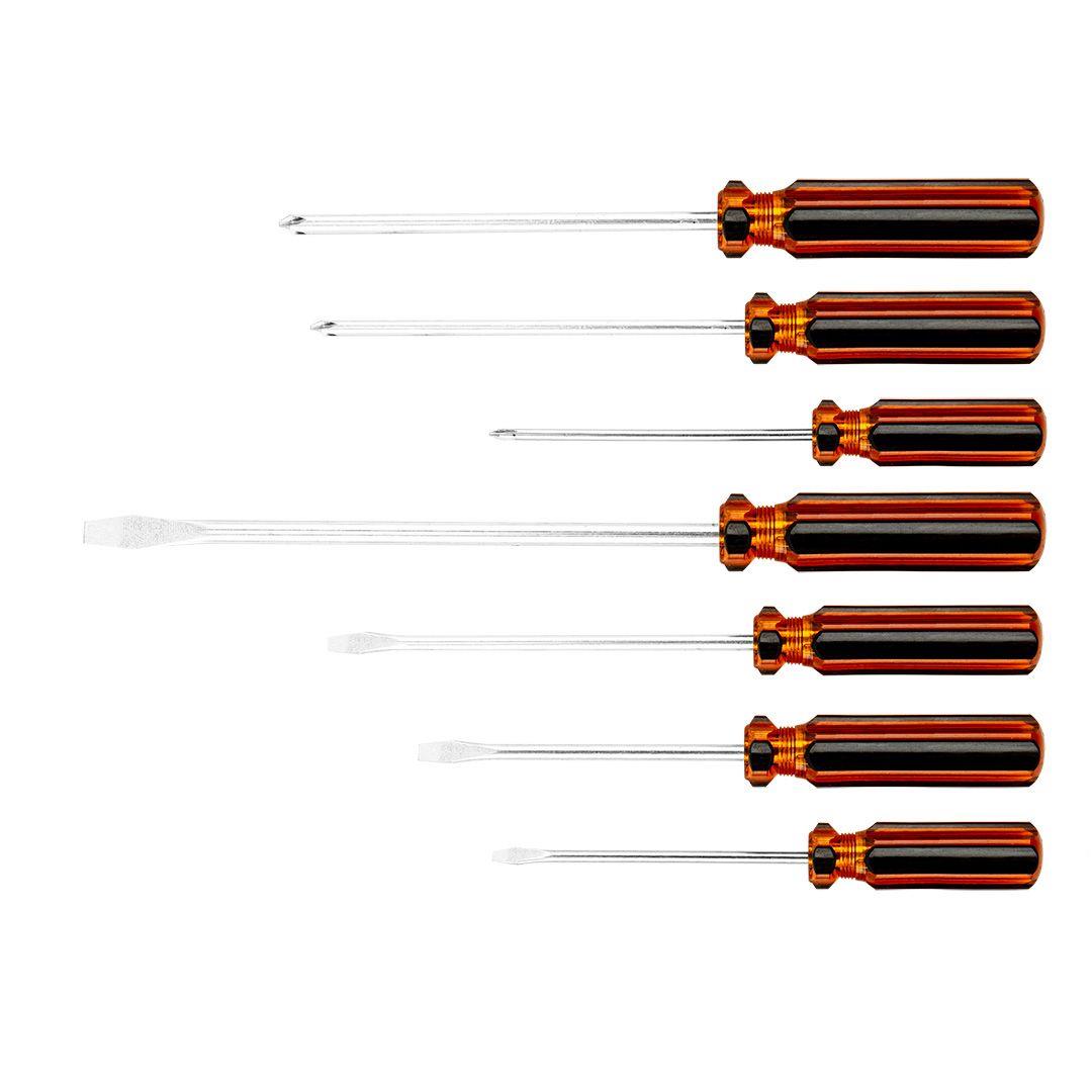 Отвертка Top Tools, набор 5шт., шлицевая 3x75/4x75/4x100/6x150 мм, PH0x75/PH1x100/PH2x100 мм